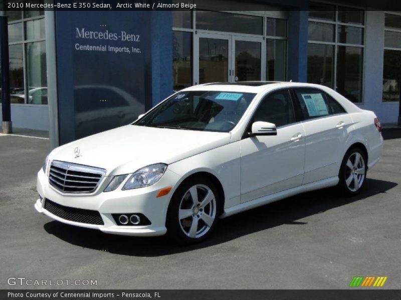 Arctic White / Almond Beige 2010 Mercedes-Benz E 350 Sedan