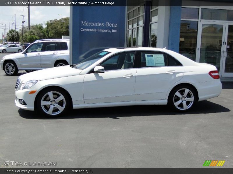 Arctic White / Almond Beige 2010 Mercedes-Benz E 350 Sedan