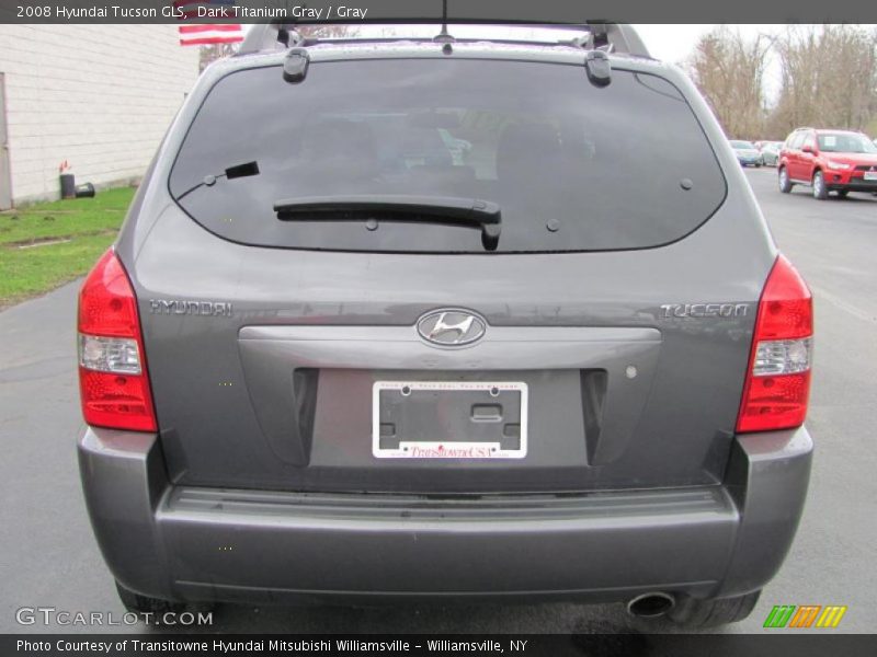 Dark Titanium Gray / Gray 2008 Hyundai Tucson GLS