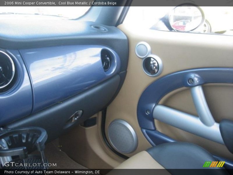 Cool Blue Metallic / Cordoba Beige 2006 Mini Cooper Convertible