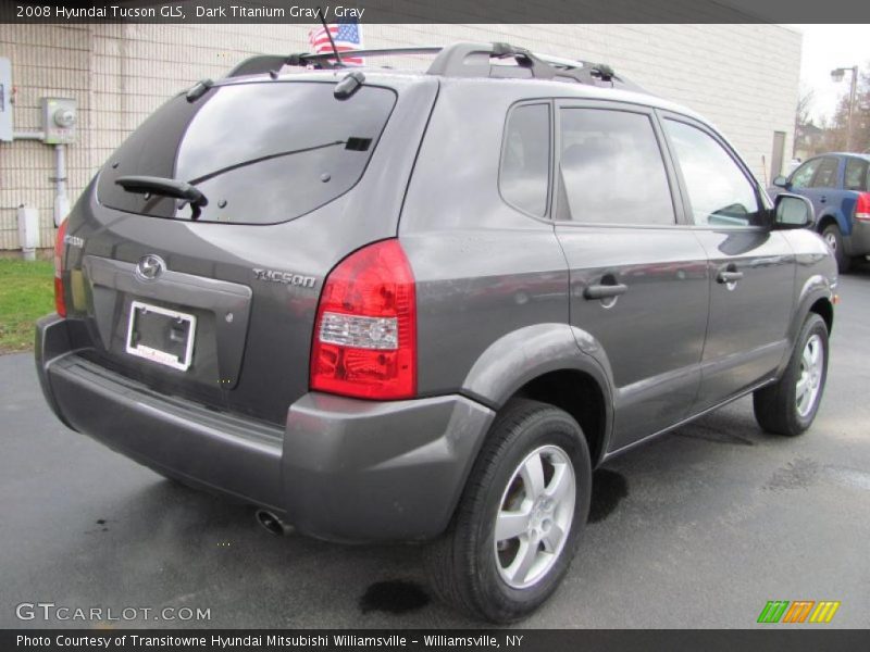 Dark Titanium Gray / Gray 2008 Hyundai Tucson GLS
