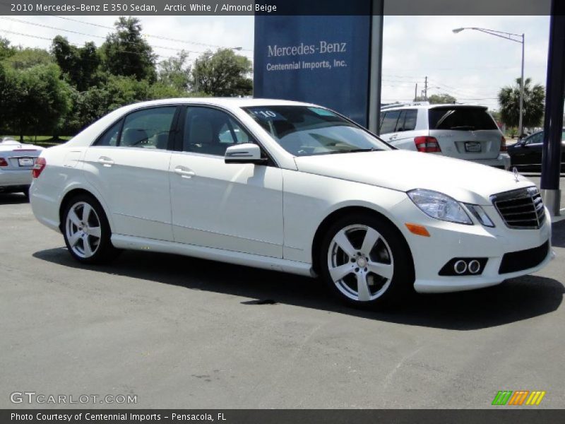 Arctic White / Almond Beige 2010 Mercedes-Benz E 350 Sedan