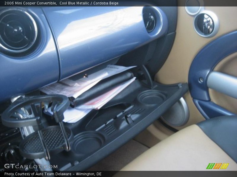 Cool Blue Metallic / Cordoba Beige 2006 Mini Cooper Convertible