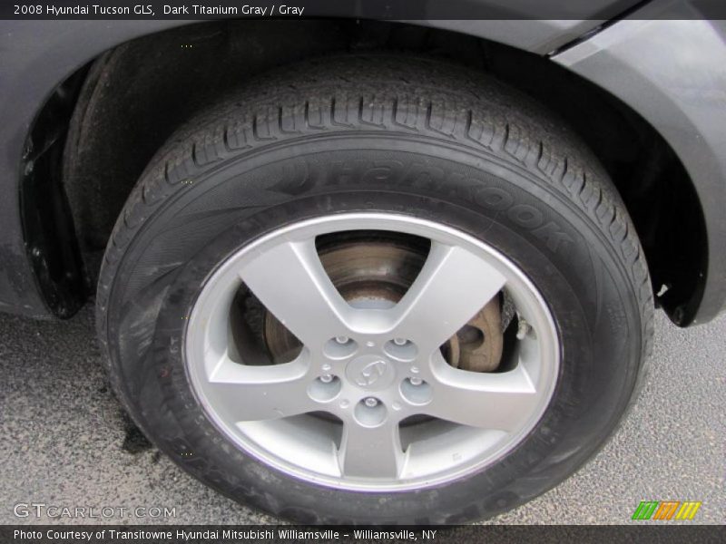 Dark Titanium Gray / Gray 2008 Hyundai Tucson GLS