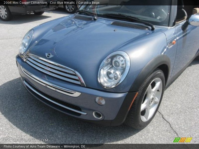 Cool Blue Metallic / Cordoba Beige 2006 Mini Cooper Convertible