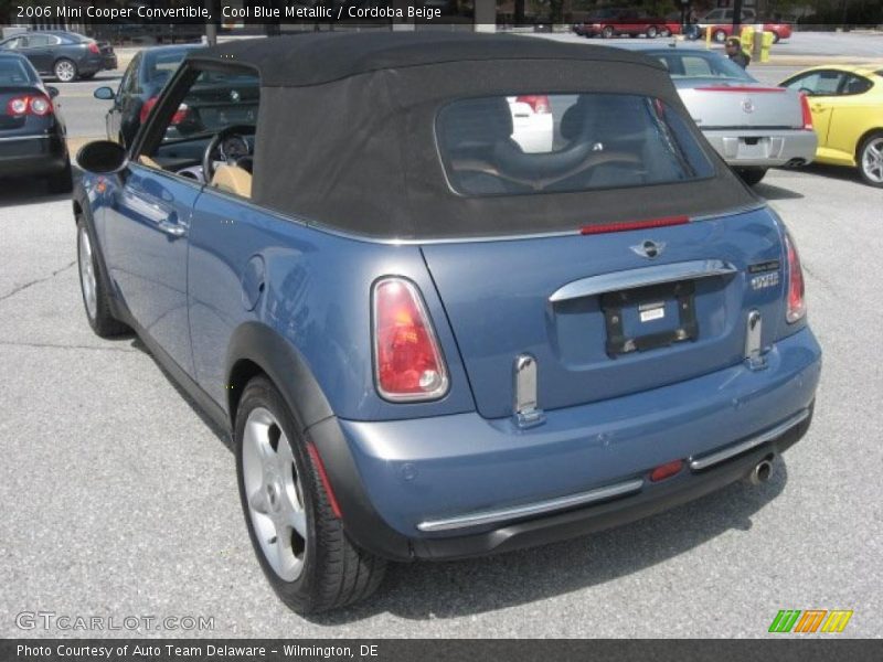 Cool Blue Metallic / Cordoba Beige 2006 Mini Cooper Convertible
