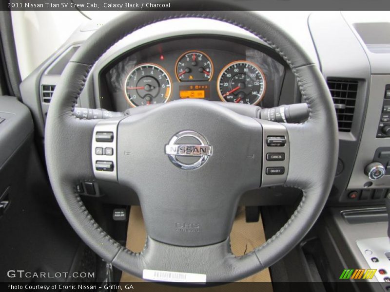 Galaxy Black / Charcoal 2011 Nissan Titan SV Crew Cab