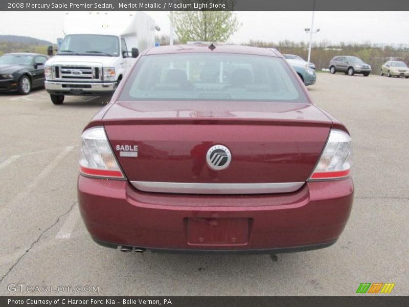 Merlot Metallic / Medium Light Stone 2008 Mercury Sable Premier Sedan