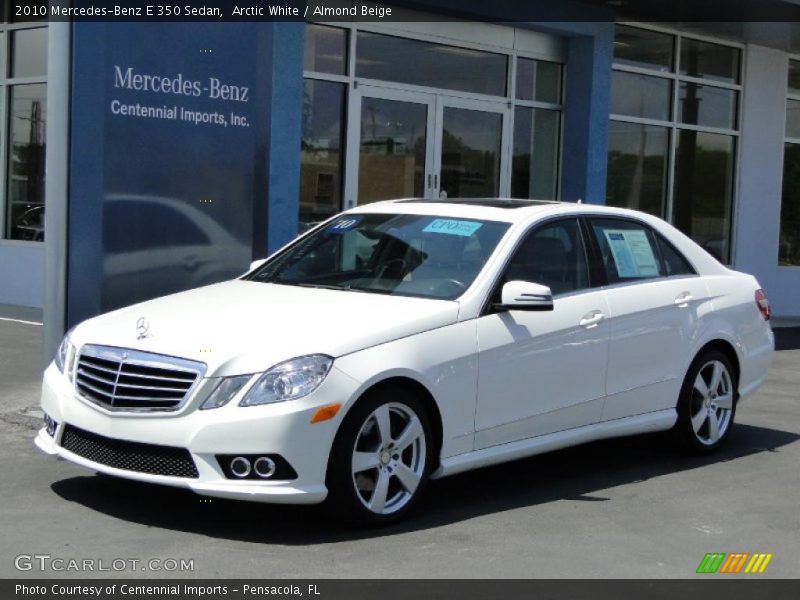 Arctic White / Almond Beige 2010 Mercedes-Benz E 350 Sedan