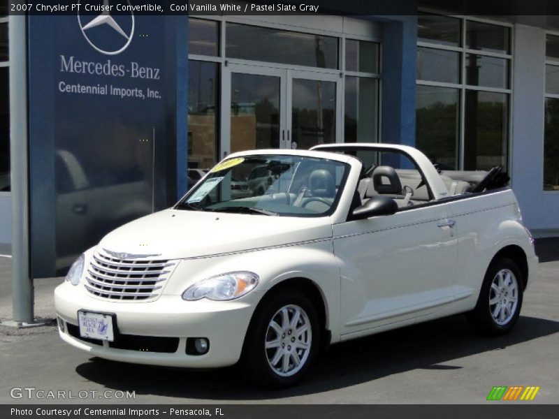 Cool Vanilla White / Pastel Slate Gray 2007 Chrysler PT Cruiser Convertible
