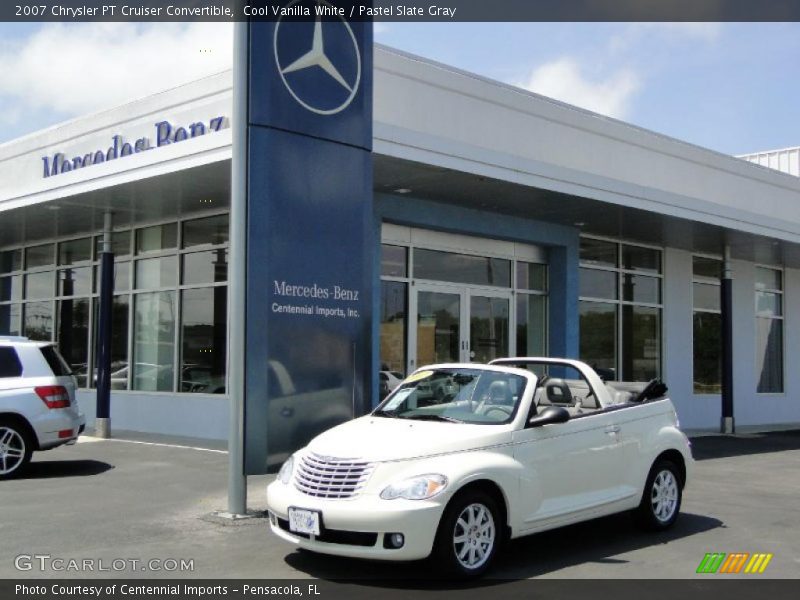 Cool Vanilla White / Pastel Slate Gray 2007 Chrysler PT Cruiser Convertible