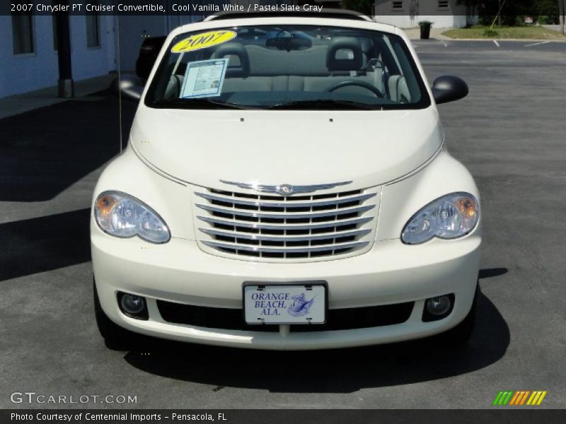 Cool Vanilla White / Pastel Slate Gray 2007 Chrysler PT Cruiser Convertible