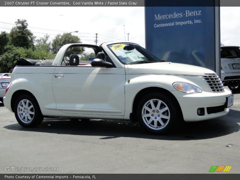 Cool Vanilla White / Pastel Slate Gray 2007 Chrysler PT Cruiser Convertible