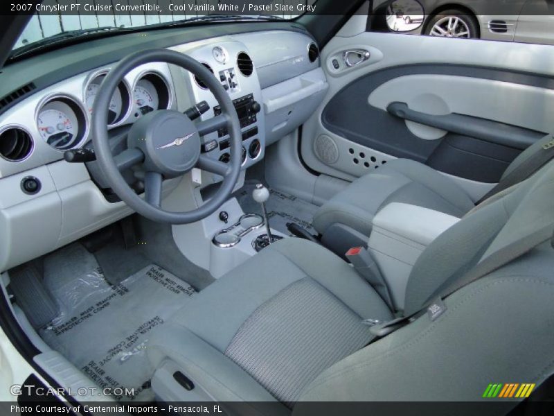 Cool Vanilla White / Pastel Slate Gray 2007 Chrysler PT Cruiser Convertible