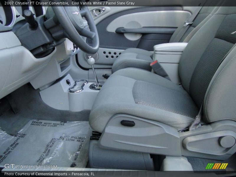 Cool Vanilla White / Pastel Slate Gray 2007 Chrysler PT Cruiser Convertible