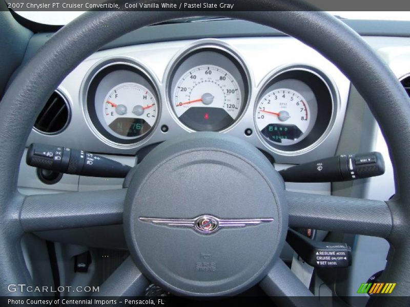 Cool Vanilla White / Pastel Slate Gray 2007 Chrysler PT Cruiser Convertible