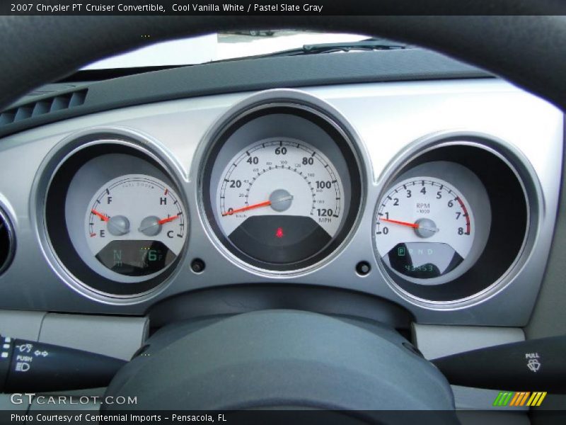 Cool Vanilla White / Pastel Slate Gray 2007 Chrysler PT Cruiser Convertible