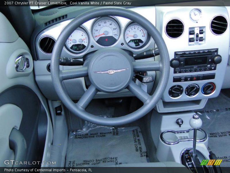 Cool Vanilla White / Pastel Slate Gray 2007 Chrysler PT Cruiser Convertible