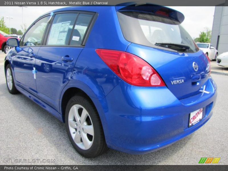 Metallic Blue / Charcoal 2011 Nissan Versa 1.8 SL Hatchback