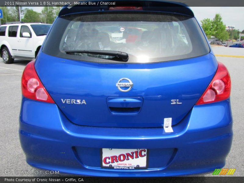 Metallic Blue / Charcoal 2011 Nissan Versa 1.8 SL Hatchback