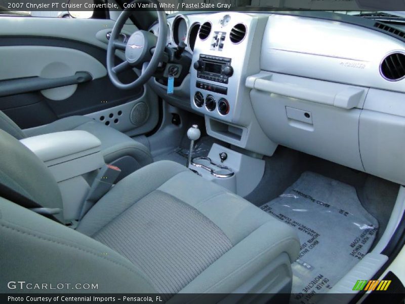 Cool Vanilla White / Pastel Slate Gray 2007 Chrysler PT Cruiser Convertible