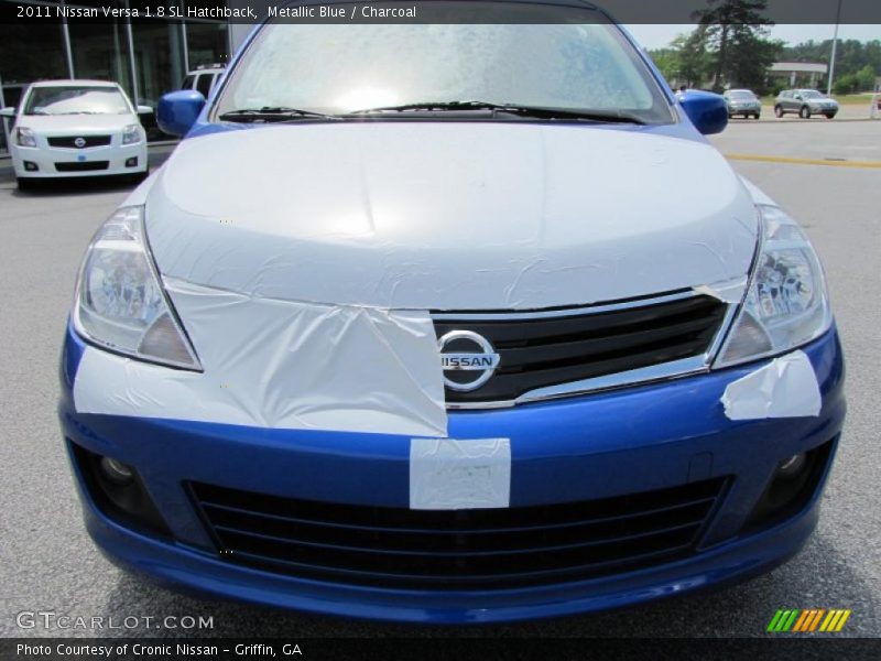 Metallic Blue / Charcoal 2011 Nissan Versa 1.8 SL Hatchback