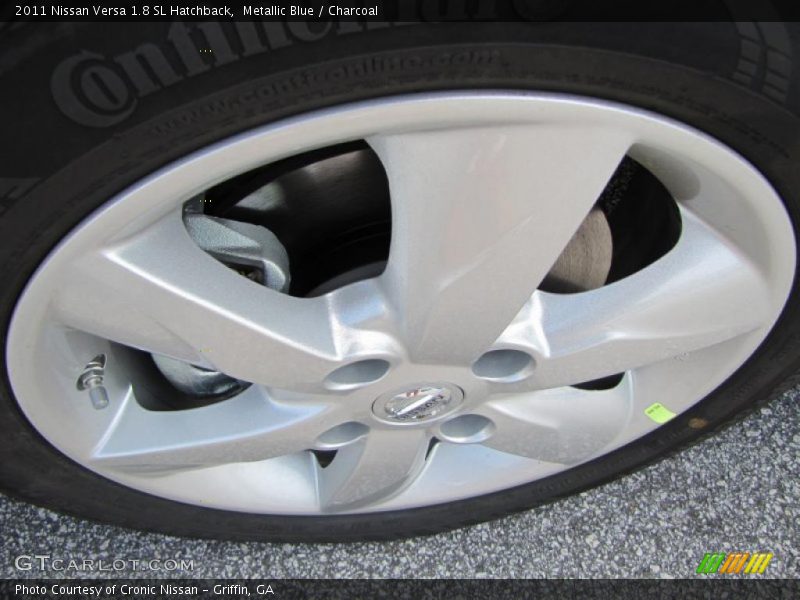 Metallic Blue / Charcoal 2011 Nissan Versa 1.8 SL Hatchback