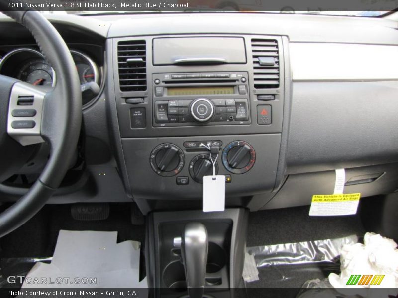 Metallic Blue / Charcoal 2011 Nissan Versa 1.8 SL Hatchback