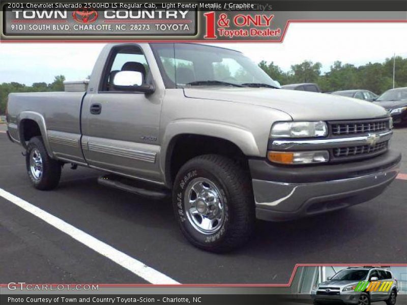 Light Pewter Metallic / Graphite 2001 Chevrolet Silverado 2500HD LS Regular Cab