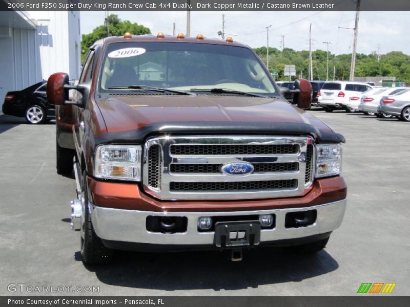 Dark Copper Metallic / Castano Brown Leather 2006 Ford F350 Super Duty King Ranch Crew Cab 4x4 Dually