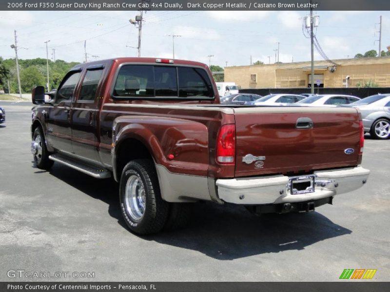 Dark Copper Metallic / Castano Brown Leather 2006 Ford F350 Super Duty King Ranch Crew Cab 4x4 Dually