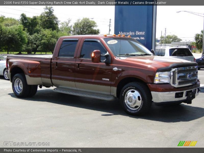 Dark Copper Metallic / Castano Brown Leather 2006 Ford F350 Super Duty King Ranch Crew Cab 4x4 Dually