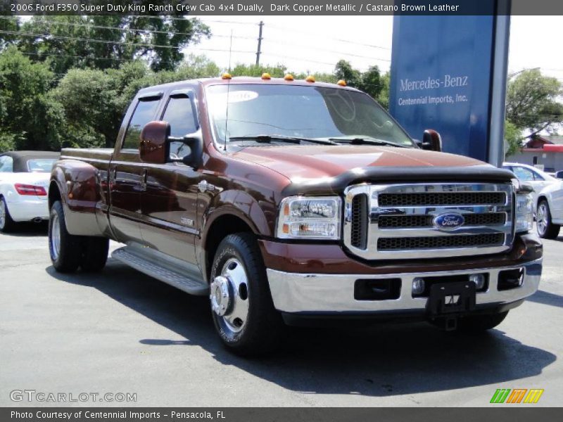 Dark Copper Metallic / Castano Brown Leather 2006 Ford F350 Super Duty King Ranch Crew Cab 4x4 Dually