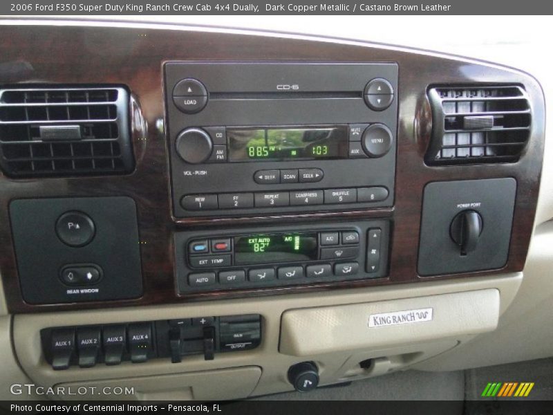 Dark Copper Metallic / Castano Brown Leather 2006 Ford F350 Super Duty King Ranch Crew Cab 4x4 Dually