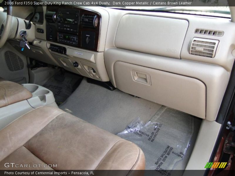 Dark Copper Metallic / Castano Brown Leather 2006 Ford F350 Super Duty King Ranch Crew Cab 4x4 Dually