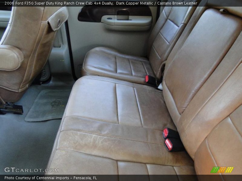  2006 F350 Super Duty King Ranch Crew Cab 4x4 Dually Castano Brown Leather Interior