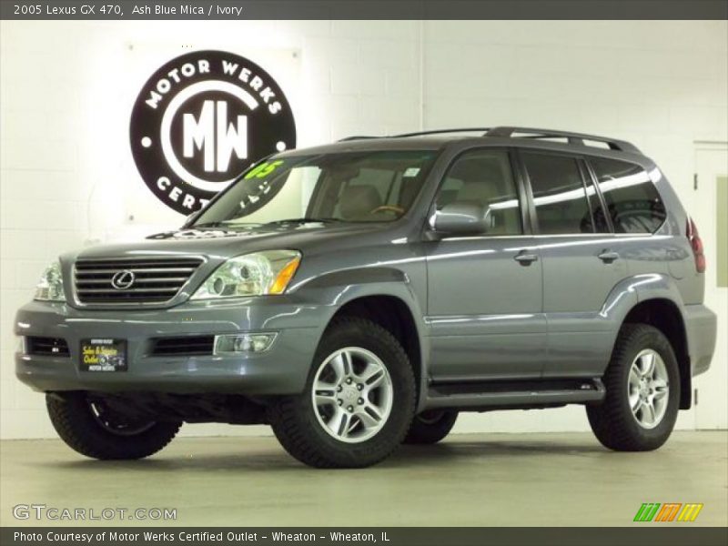Ash Blue Mica / Ivory 2005 Lexus GX 470
