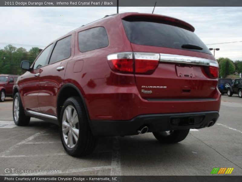 Inferno Red Crystal Pearl / Black 2011 Dodge Durango Crew