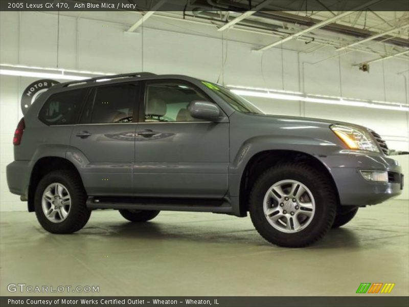 Ash Blue Mica / Ivory 2005 Lexus GX 470