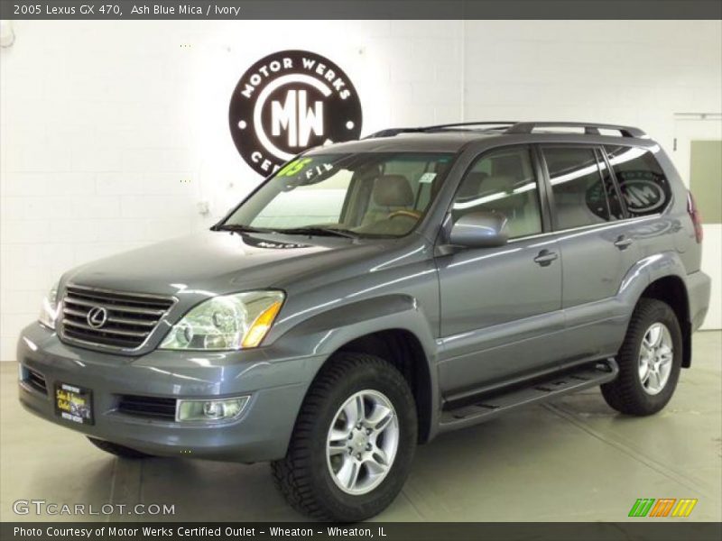 Ash Blue Mica / Ivory 2005 Lexus GX 470