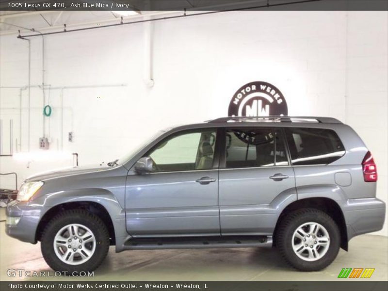 Ash Blue Mica / Ivory 2005 Lexus GX 470