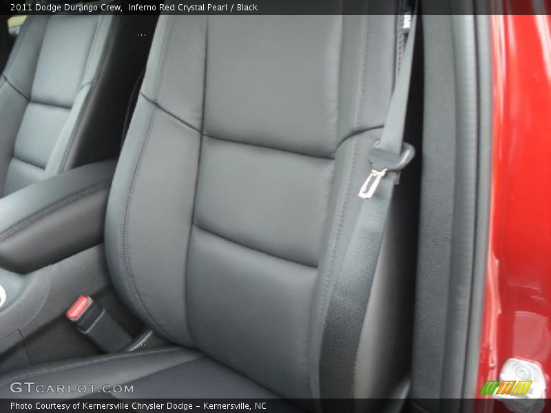 Inferno Red Crystal Pearl / Black 2011 Dodge Durango Crew