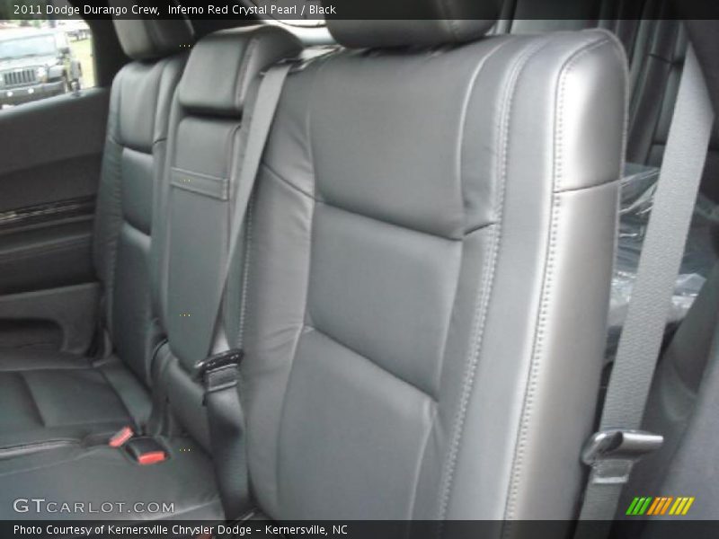 Inferno Red Crystal Pearl / Black 2011 Dodge Durango Crew