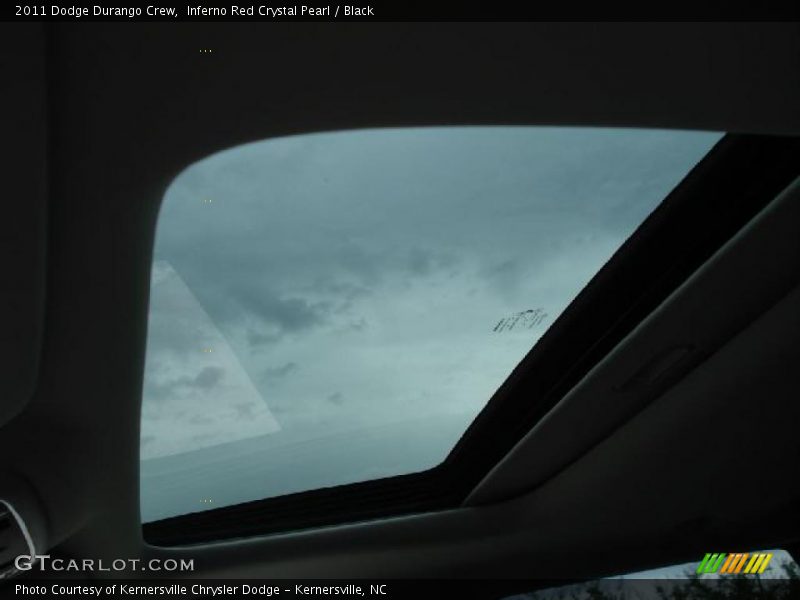 Inferno Red Crystal Pearl / Black 2011 Dodge Durango Crew