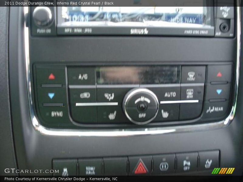 Inferno Red Crystal Pearl / Black 2011 Dodge Durango Crew