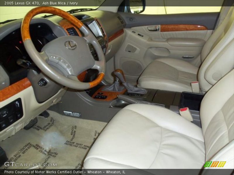 Ash Blue Mica / Ivory 2005 Lexus GX 470
