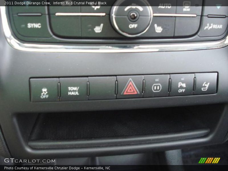 Inferno Red Crystal Pearl / Black 2011 Dodge Durango Crew