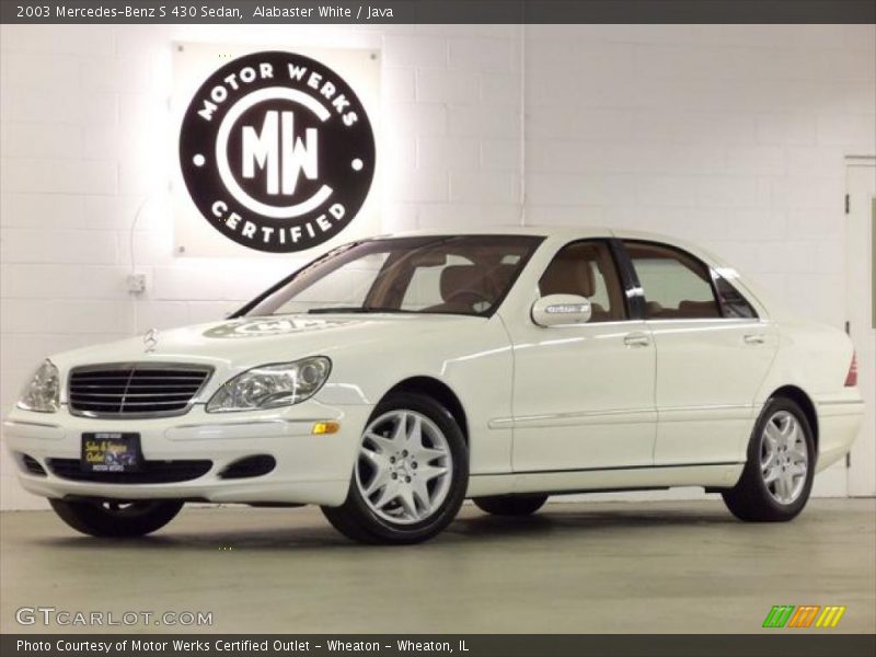 Alabaster White / Java 2003 Mercedes-Benz S 430 Sedan