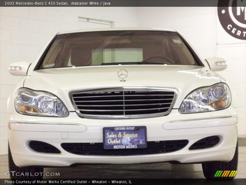Alabaster White / Java 2003 Mercedes-Benz S 430 Sedan