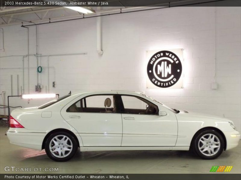Alabaster White / Java 2003 Mercedes-Benz S 430 Sedan